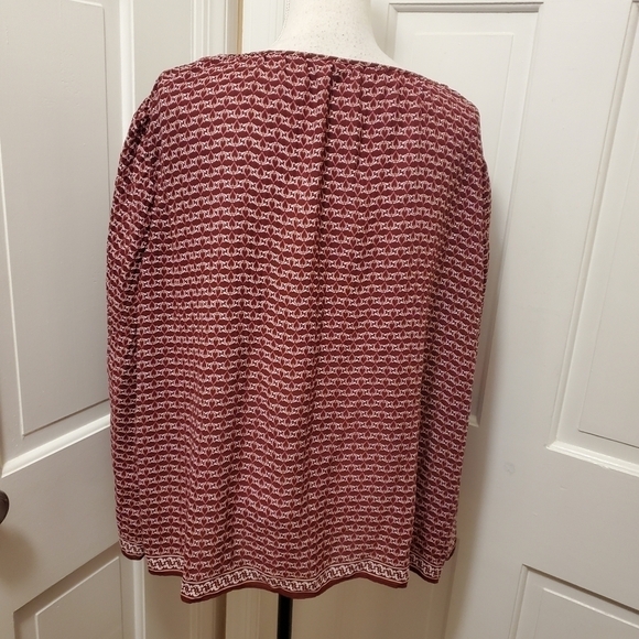 Max Studio Boxy Oversized Colorful Tunic with Flared Sleeves Size Large - Picture 2 of 8